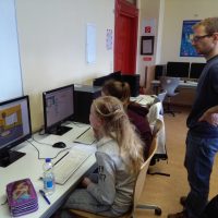 Coding course at a school in Leipzig