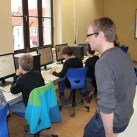 Coding course at a school in Leipzig