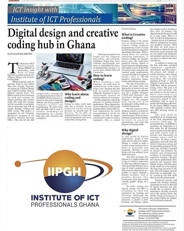 Press about the Digital Design and Creative Coding Hub